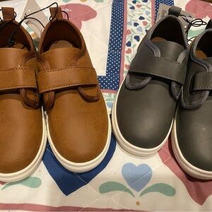 Jumping Beans Brown and Gray Kids Sneakers